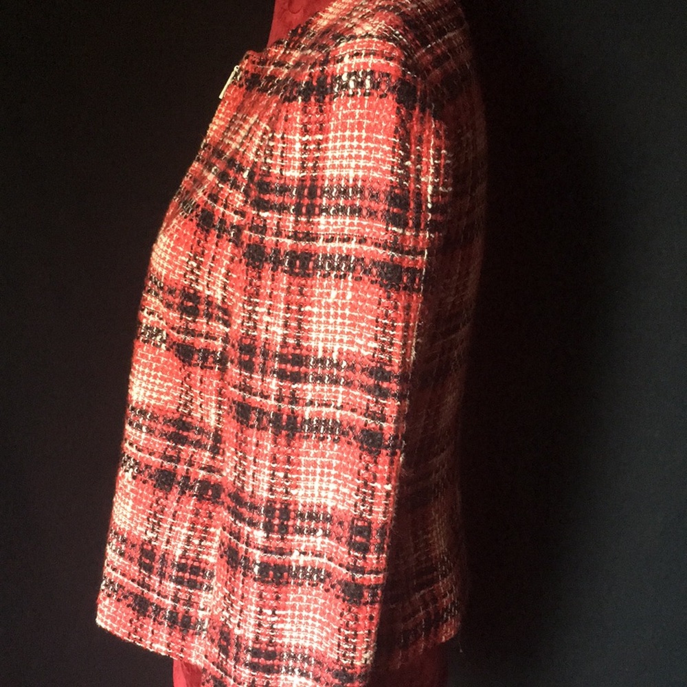 Rena Rowan Plaid Tweed Jacket - Picture 9 of 16